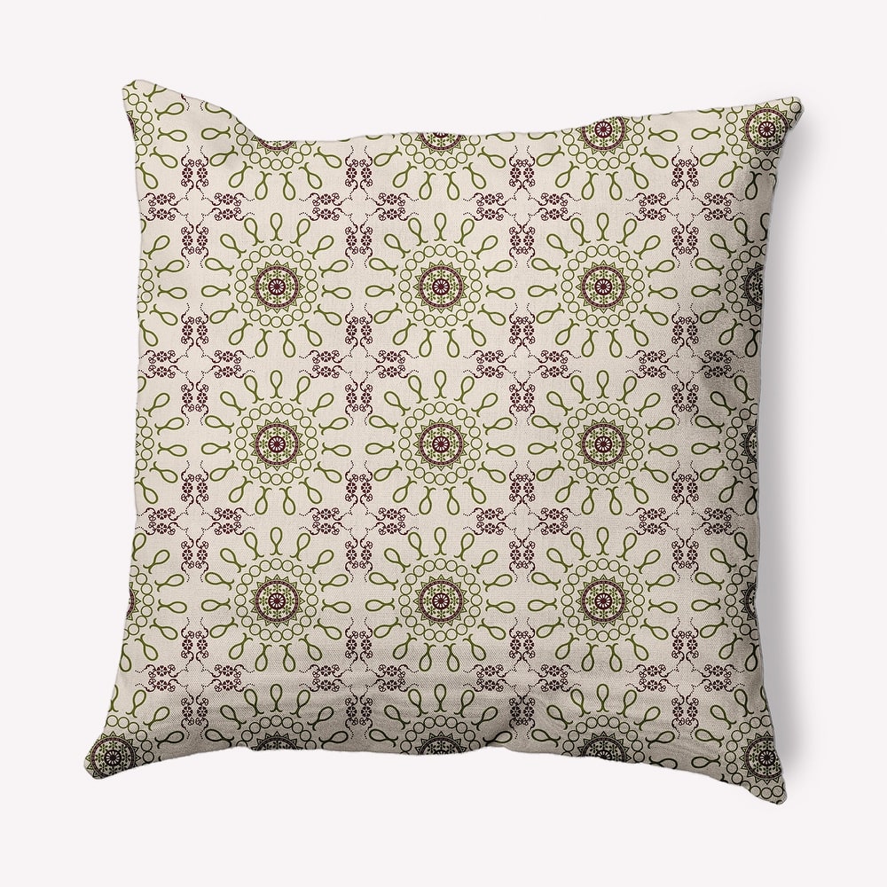 Sun Tile Indoor/Outdoor Throw Pillow