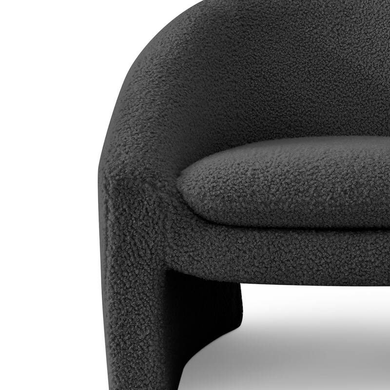 Upholstered Barrel Accent Chair