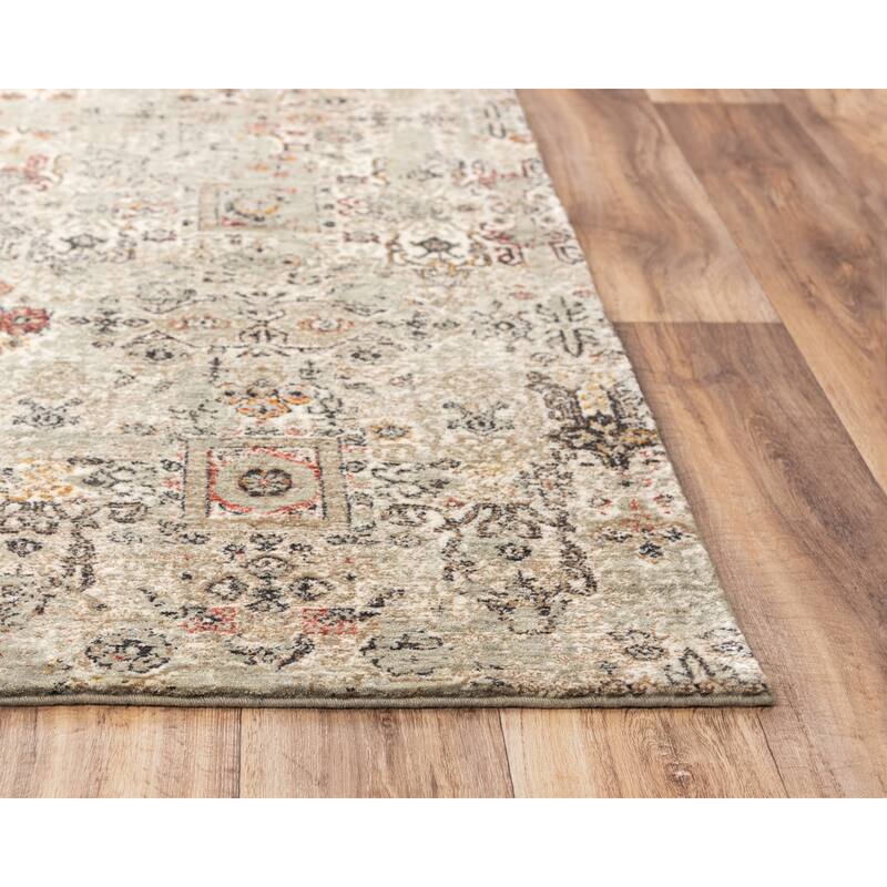 Alora Decor Infinity Floral Scroll Wool Rug