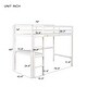 preview thumbnail 14 of 20, Multifunctional Twin Size Wood Loft Kids Bed with Built-in Desk,Shelves,Safety Guardrails and Ladder