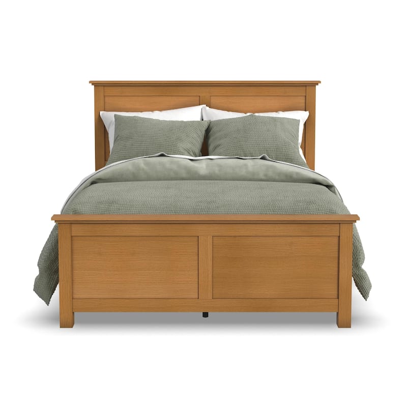 Homestyles Oak Park Brown Wood Queen Bed