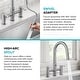 preview thumbnail 58 of 86, KRAUS Oletto Bridge Kitchen Faucet with 2-Function Pull-Down Sprayhead