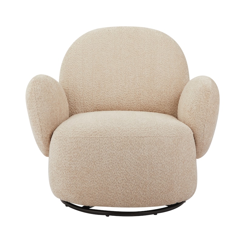 Modern Swivel Chair Accent Chair with Cloud-Like Comfort, Upholstery Armchair Club Chair Lounge Chair