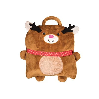 Christmas Reindeer Pillow Blanket