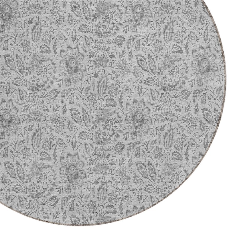 HomeRoots Floral Transitional Rectangle Outdoor Rug