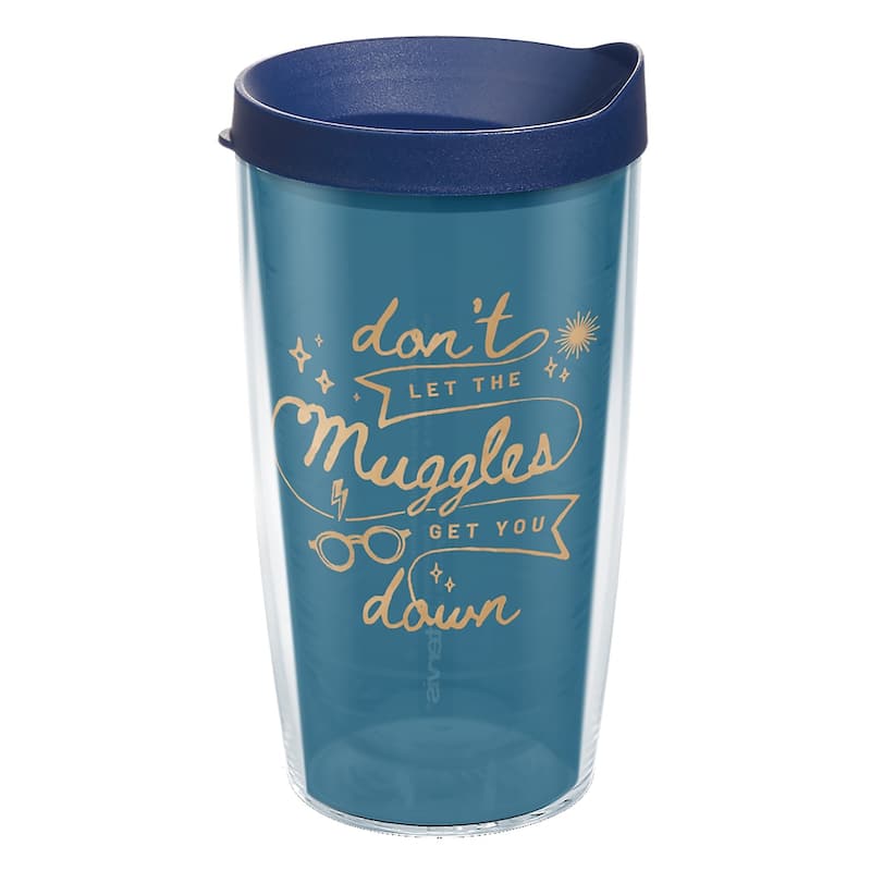 Tervis Harry Potter Don't Let Muggles Get You Down Made in USA Double Walled Insulated Travel Tumbler, Classic - 16oz