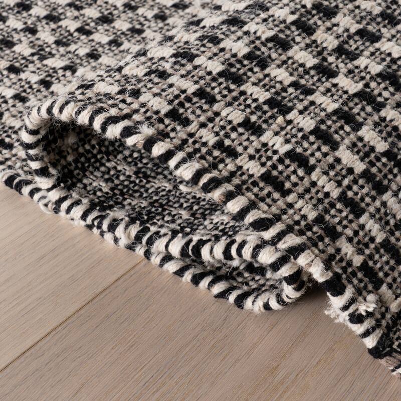 Carmeon Hamilton Tula Textured Stripe Handwoven Rug