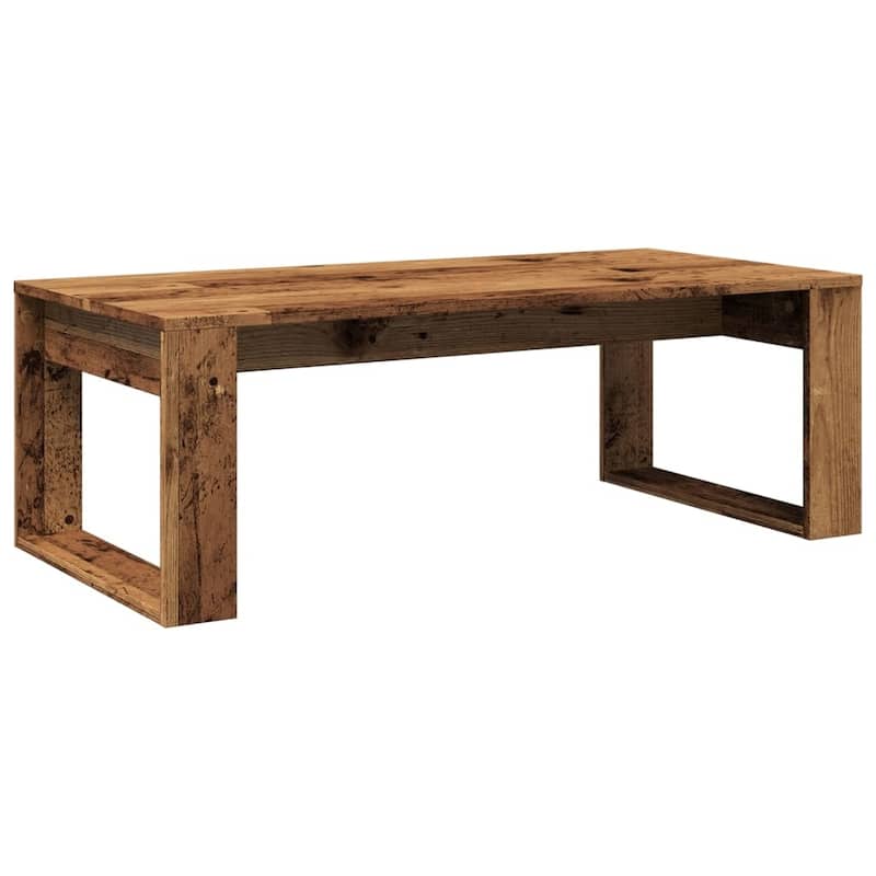 vidaXL Coffee Table Old wood Engineered wood Medium Durable - 19.7 x 40.2 x 13.8 in