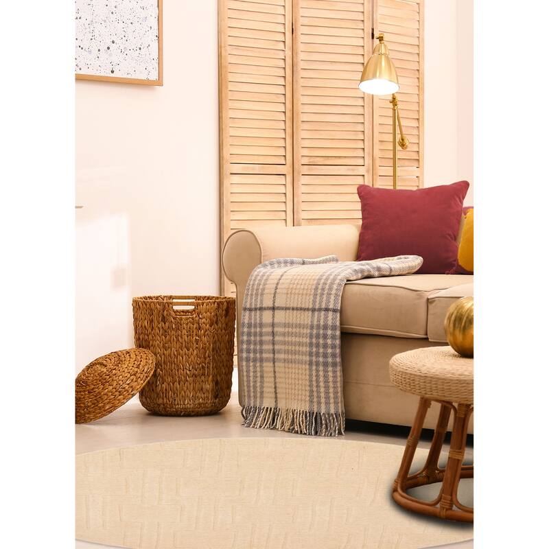 Kashkuli Gabbeh Beige Rug 4'0" x 4'0" - 4'0 x 4'0