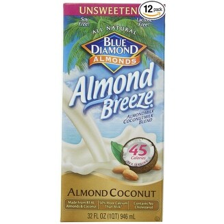 Almond Breeze Almondmilk Coconutmilk Blended - Unsweetened - Case of 12 - 32 fl oz