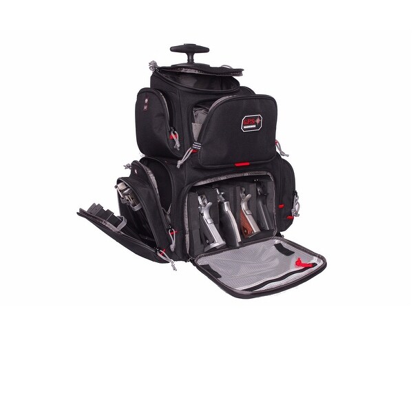 G.P.S. Rolling "Handgunner" Backpack-Black GPS-1711ROBP