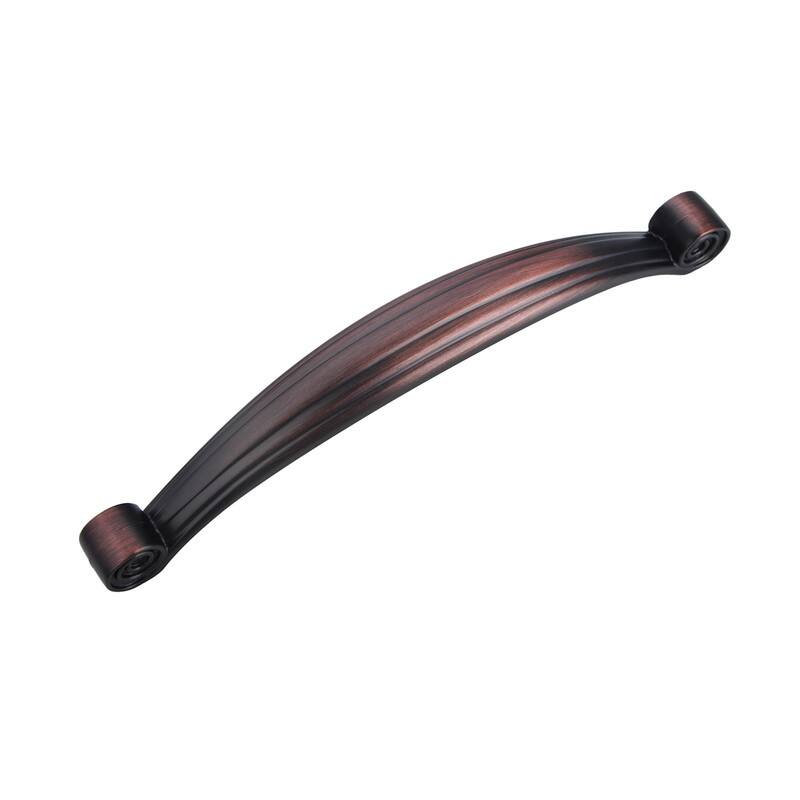 Utopia Alley Whitton Pull Handle - Decorative Cabinet Oil Rubbed Bronze Drop Pull Handles, 5.0" Center to Center