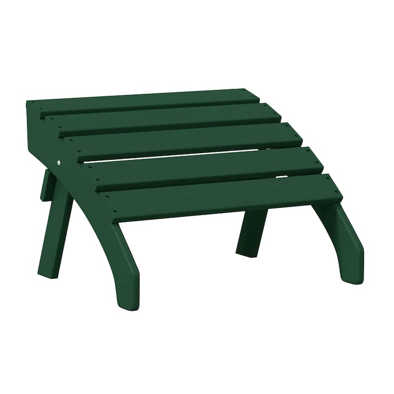 Altura Outdoor Eco-Friendly All Weather Adirondack Chairs with Ottomans (4-Piece Conversation Set)