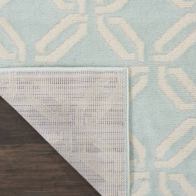 Felid Power Loomed Abstract Stain Resistant Area Rug By HomeRoots - 87' X '27' X '0.5