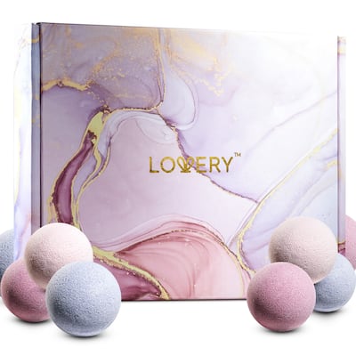 Lovery Bath Bombs Gift Set, 30pc Handmade Spa Body Care Balls in Variety Scents - Multi-Scented - 30 pc