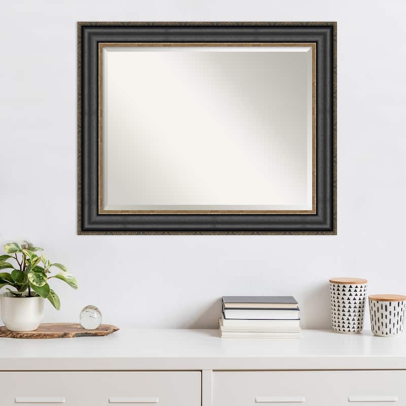 Beveled Wall Mirror - Thomas Black Bronze Frame - Thomas Black Bronze