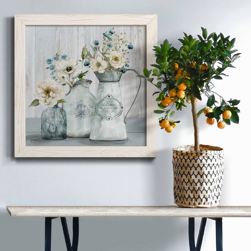 French Garden Flowers I-Premium Framed Canvas - Ready to Hang