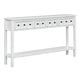 preview thumbnail 12 of 39, Merax 60" Long Console Table with Different Size Drawers and Bottom Shelf