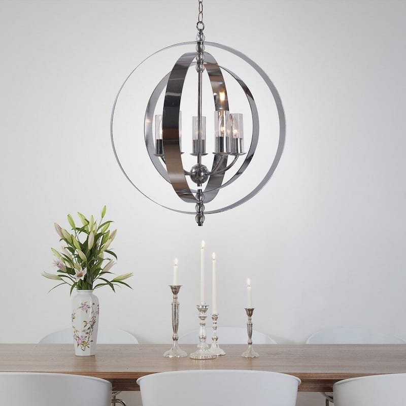 24-light Wagon Wheel Chandelier - 48-inch Diameter