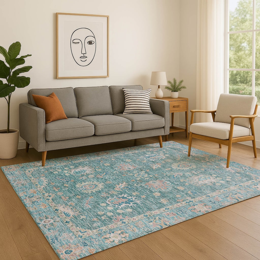 Premium Washable Super Soft Traditional Lily Mayfield Rug