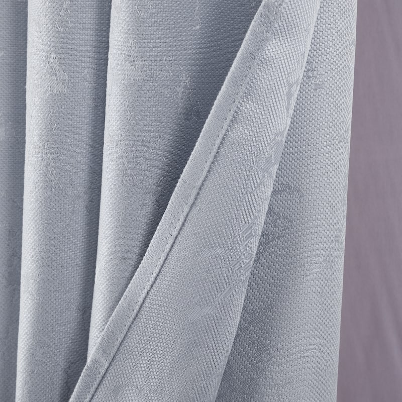 Calypso Shimmer Jacq 2pk Grom Panel Pair 84" Grey