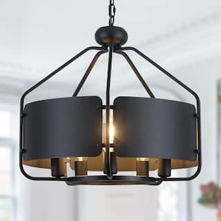 5 Light dining room light black kitchen island light metal pendant light
