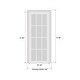 preview thumbnail 7 of 23, Interior Solid French Door / Mela 0755 Painted White / Single Regular Panel Frame Handle / Bathroom Bedroom Modern Doors