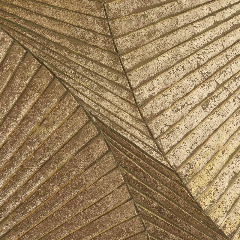 Wood Geometric Carved Radial Home Wall Decor - Gold or Silver - Roche River Decor
