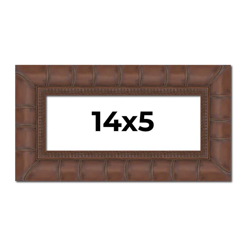 14x5 Frame Pewter Solid Wood Picture Frame Width 1.625 Inches | Interior Frame Depth 0.6875 Inches