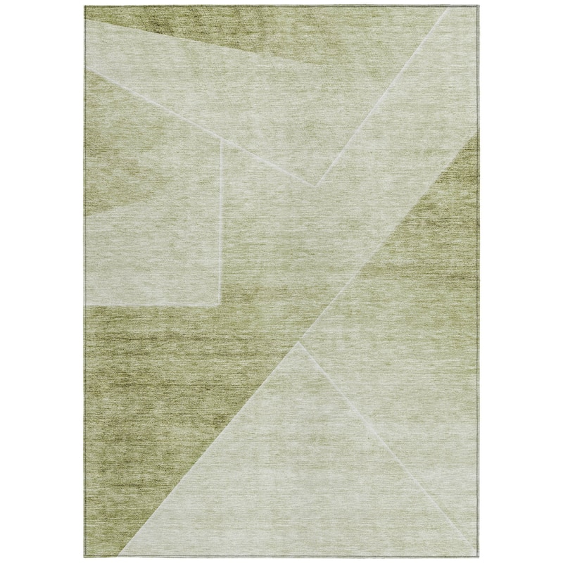 HomeRoots Abstract Transitional Rectangle Outdoor Rug