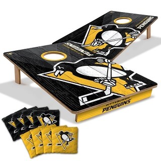 Pittsburgh Penguins NHL Tailgate Cornhole Board Set