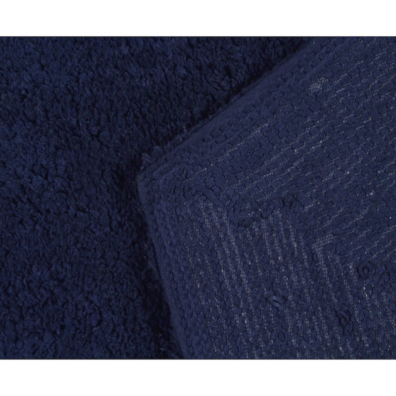 Waterford Collection 100% Cotton Non-Slip Bathroom Rug Set, Machine Washable Bath Rug, 5 Piece Bath Mat Set with Contour