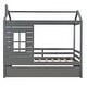 preview thumbnail 12 of 25, Twin House Bed with Trundle & Guardrail