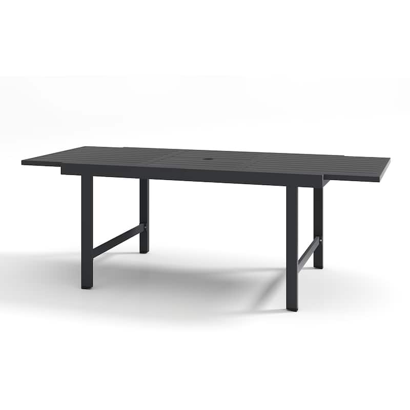AeroFlex Aluminum Outdoor Dining Table with Extension
