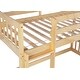 preview thumbnail 16 of 14, Twin Over Twin Floor Bunk Bed with Climbing Ramp