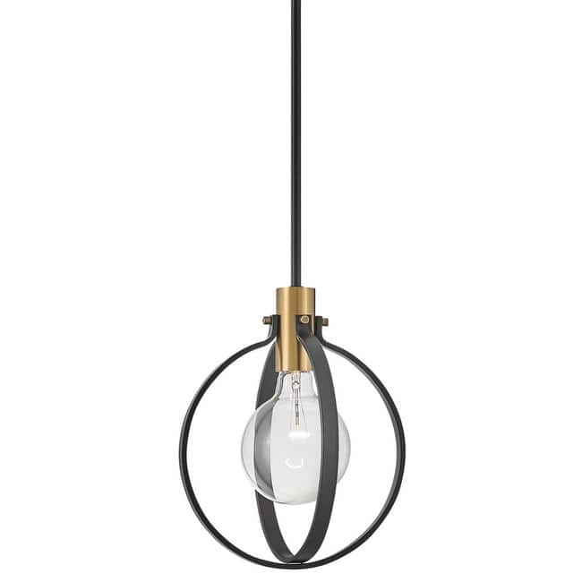 Lark 83037 Cirque 1 Light 10" Wide Mini Pendant - Black