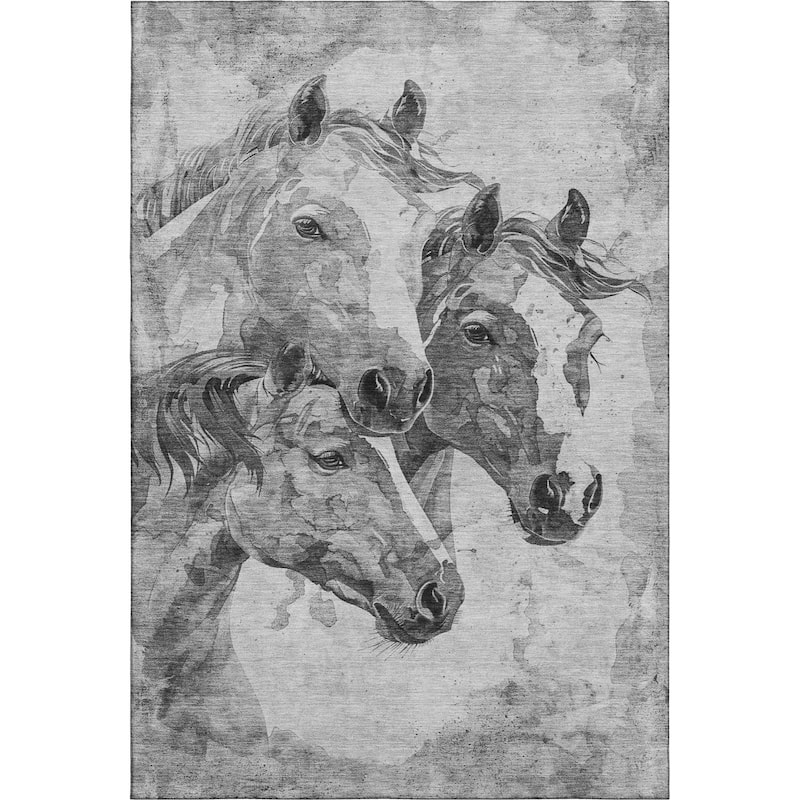 Premium Washable Super Soft Majestic Horses Mayfield Rug