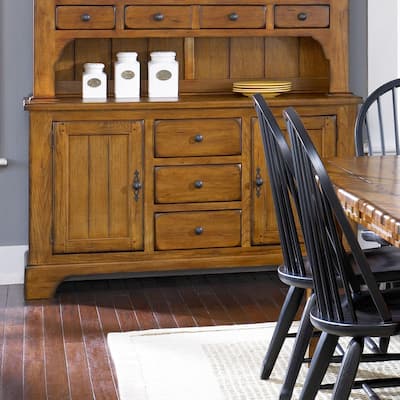 Treasures Rustic Oak 3-drawer Buffet