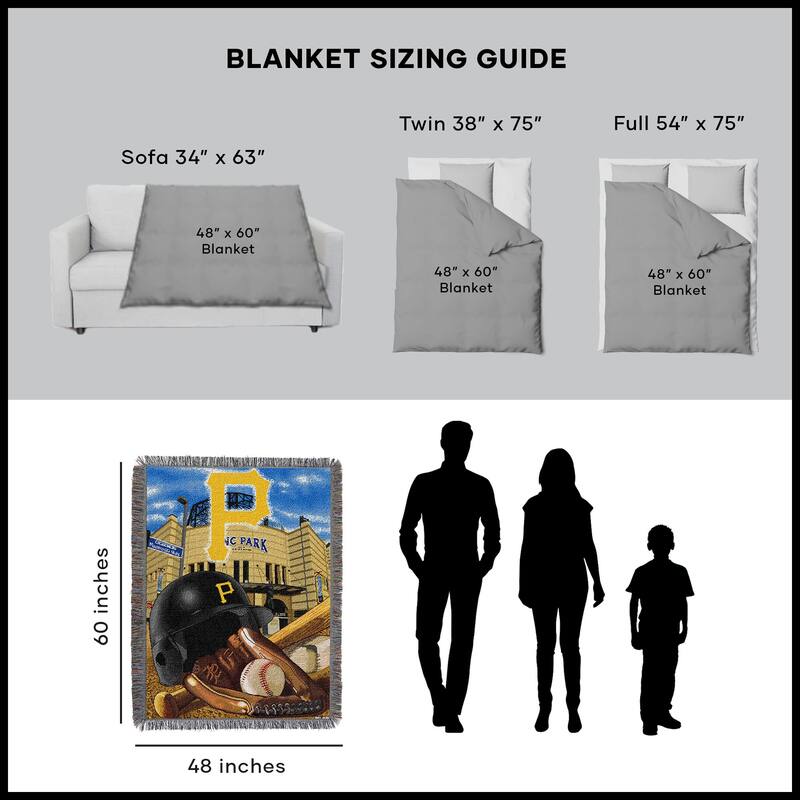 MLB Woven Tapestry Throw Blanket