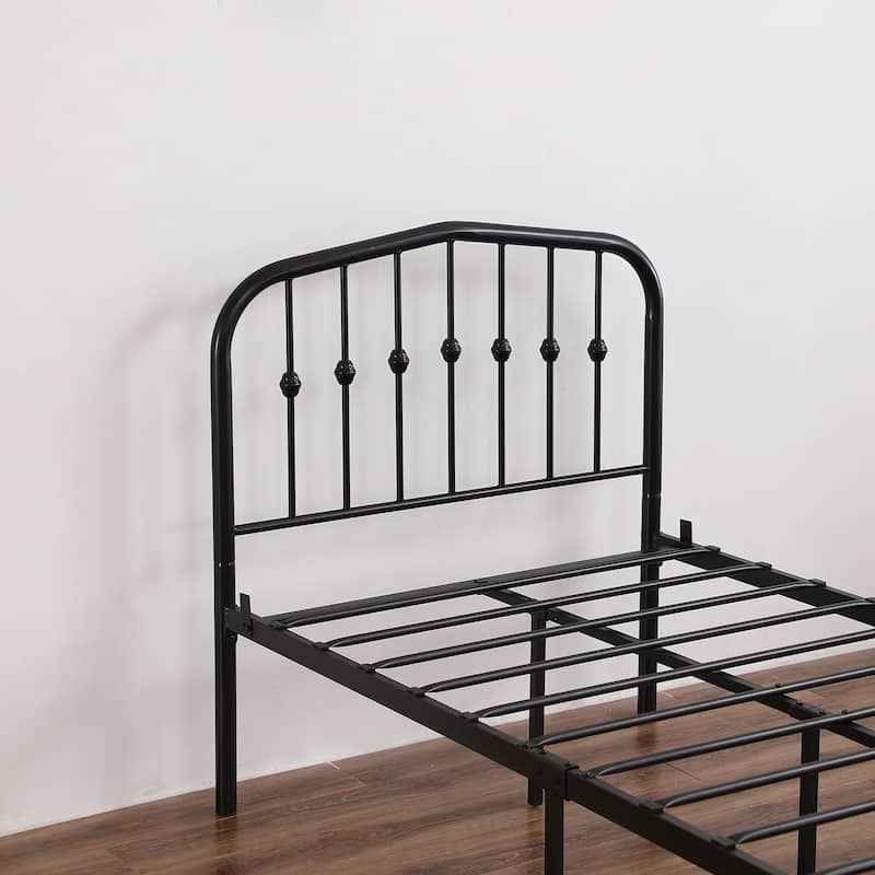 Modern Single-Layer Curved Frame Bed