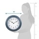 preview thumbnail 6 of 4, La Crosse Clock 16-inch Everly Gray Quartz Analog Wall Clock