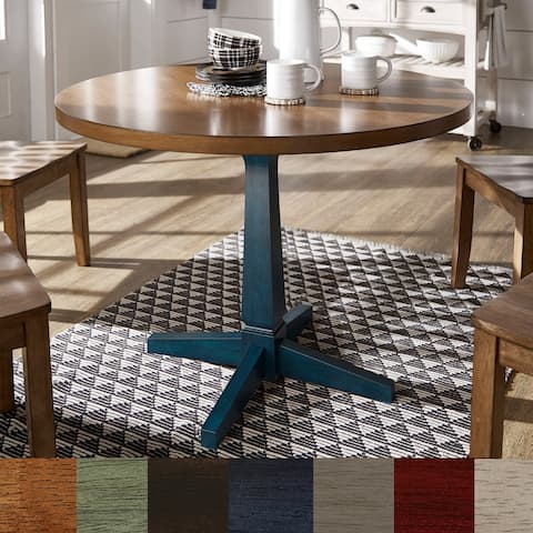 Hillpointe Round Two-Tone Dining Table by iNSPIRE Q Classic