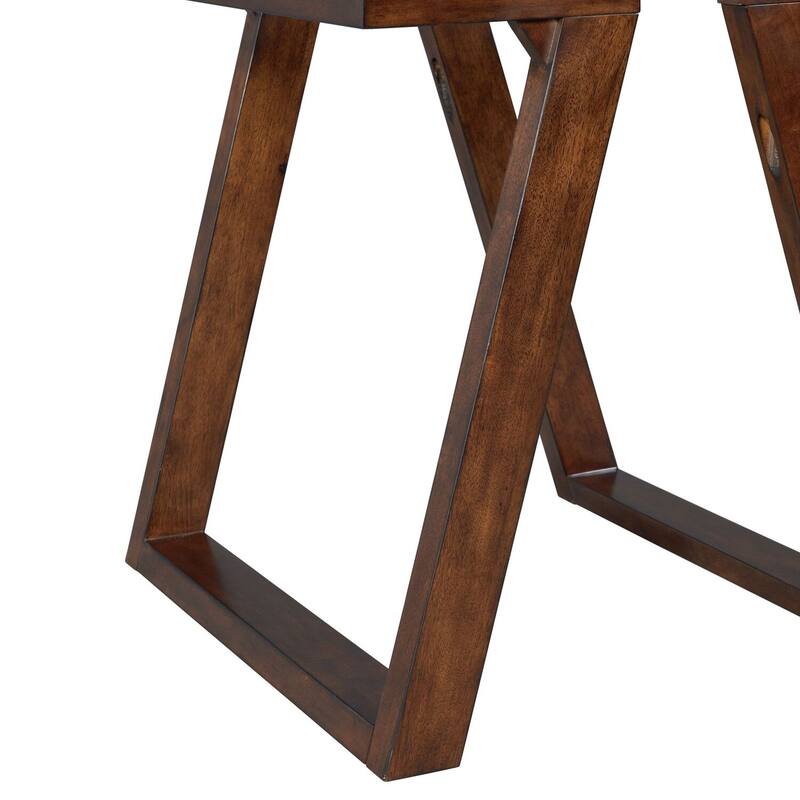 Modern End Table - Dark Espresso Finish, Living Room Accent Table, Small Space Decor - 24