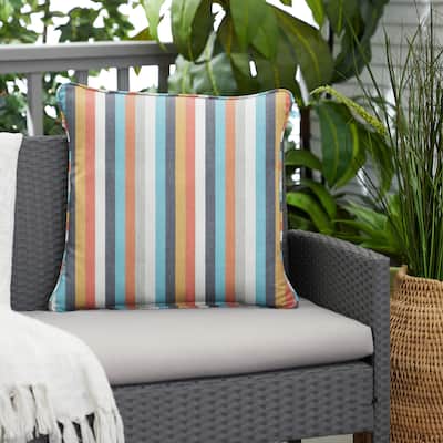 Sunbrella Indoor/Outdoor Surround Sunrise Square Pillows (Set of 2)