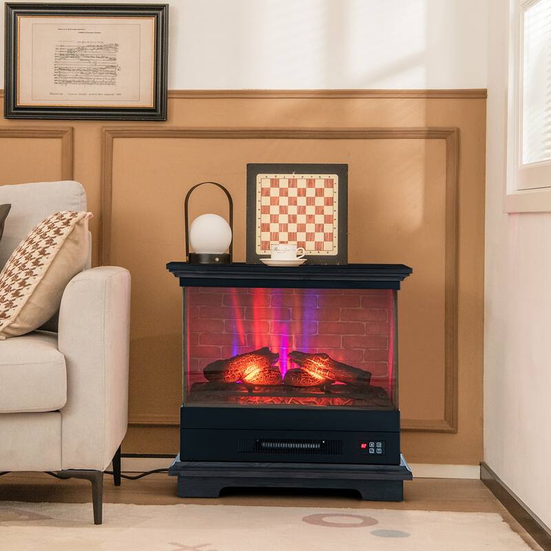 Costway 27'' Electric Fireplace Heater Freestanding 1400W Remote - See Details