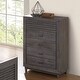 preview thumbnail 1 of 5, Furniture of America Faye Modern Charcoal Brown Rubberwood 5-Drawer Chest Charcoal Brown