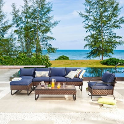 Patio Festival U-Leg 7-Piece Outdoor Conversation Set