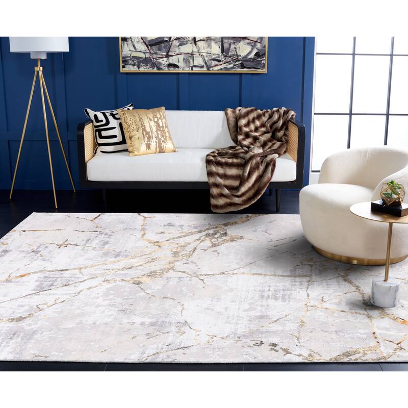 SAFAVIEH Amelia Fietje Modern Abstract Distressed Rug