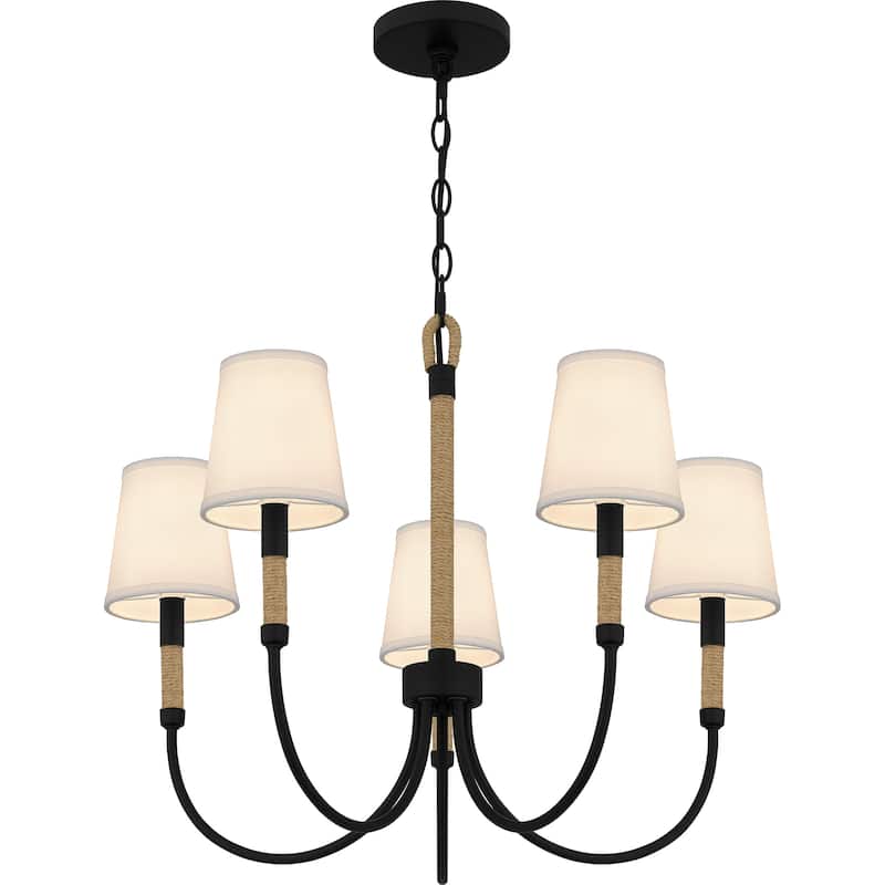 Bayside 5-Light Matte Black Chandelier