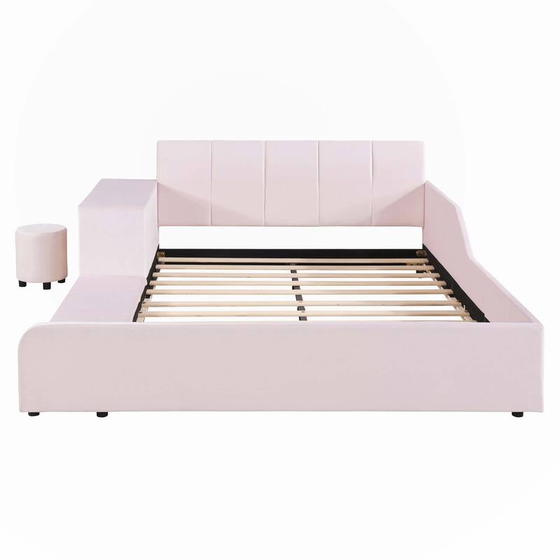 Full Size Upholstered Grounded Bed